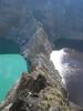 Volcan turquoise et marron  Kelimutu